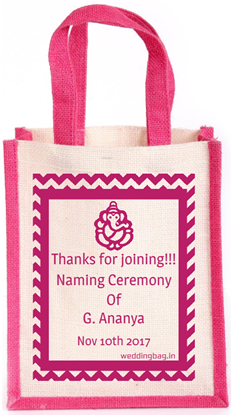 Naming Ceremony Thamboolam Jute Bag 