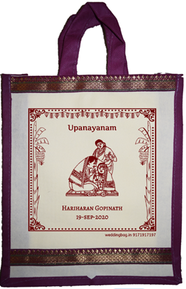 Upanayanam (Pūṇal) Zari Thamboolam Bag - Non Woven